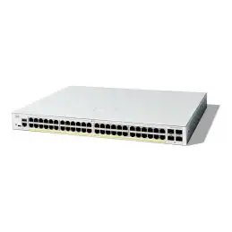 Cisco Catalyst 1300-48P-4X - Commutateur - C3 - Géré - 48 x 10 - 100 - 1000 (PoE+) + 4 x 10 Gigabit SF... (C1300-48P-4X)_1